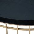 Centre Table Black Golden 91 x 91 x 43 cm For Cheap