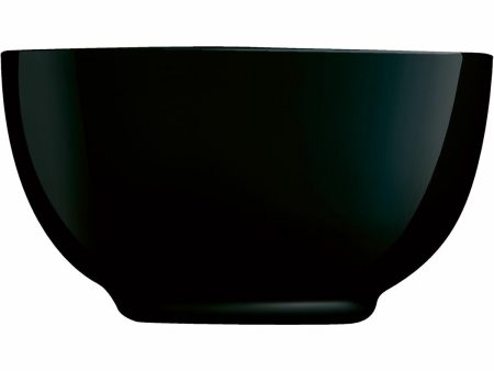 Bowl Luminarc Diwali Noir Black Glass Tempered glass 14,5 cm (24 Units) Supply