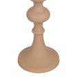 Candleholder 13 x 13 x 39,5 cm Beige Aluminium For Cheap