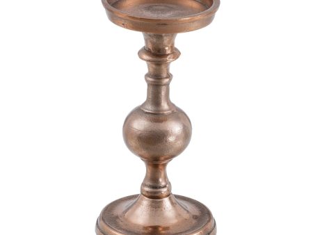 Candleholder Copper Aluminium 9 x 9 x 24 cm Online now