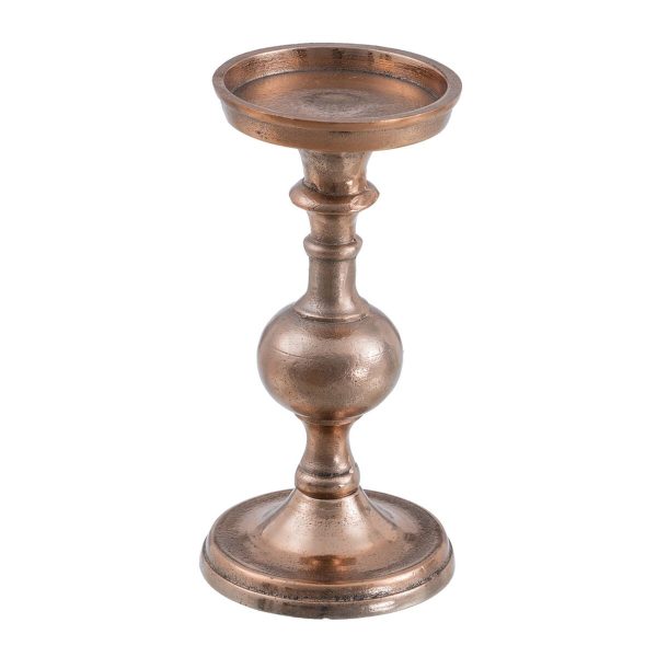 Candleholder Copper Aluminium 9 x 9 x 24 cm Online now