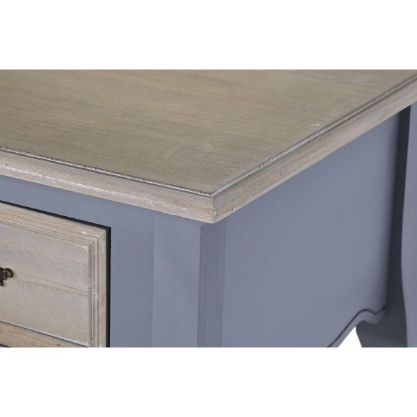 Console DKD Home Decor Grey Natural Paolownia wood MDF Wood 109.5 x 39 x 78.5 cm 109,5 x 39 x 78,5 cm Discount