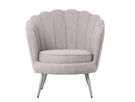 Armchair Home ESPRIT Grey Silver Metal 80 x 75 x 86 cm Cheap