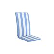 Chair cushion DKD Home Decor White Sky blue 42 x 4 x 115 cm For Cheap