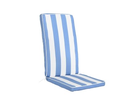 Chair cushion DKD Home Decor White Sky blue 42 x 4 x 115 cm For Cheap