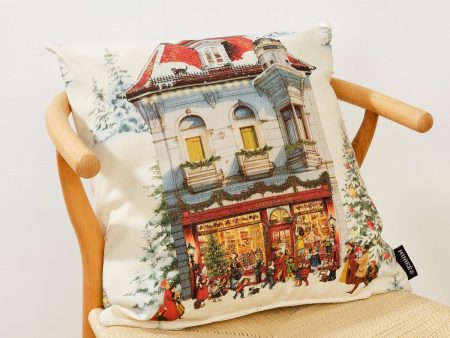 Cushion cover Belum Christmas City Multicolour 50 x 50 cm For Sale