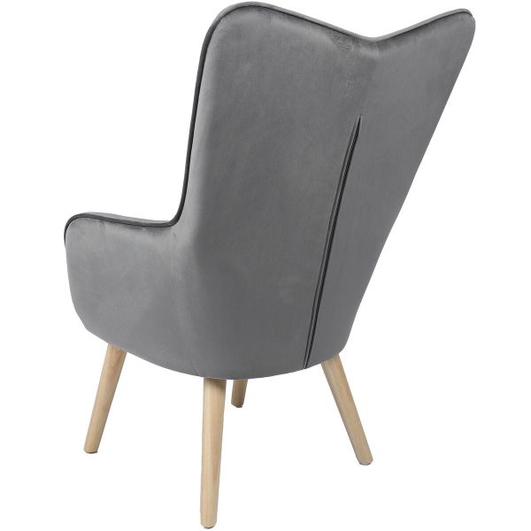 Armchair Alexandra House Living Grey 65 x 99 x 71 cm Supply