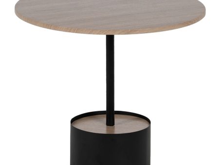 Centre Table Black Natural 50 x 50 x 45 cm For Sale