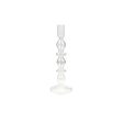 Candleholder Romimex Transparent Glass 9 x 27 x 9 cm on Sale