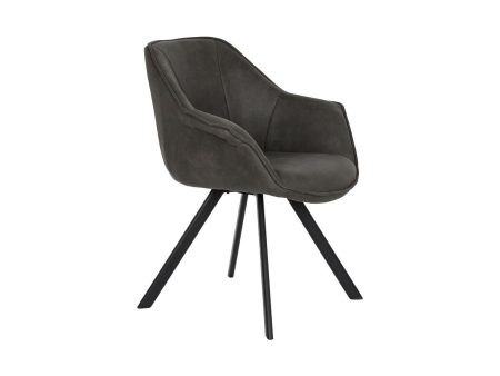 Chair DKD Home Decor Black Dark brown Dark grey 64 x 67 x 85 cm Supply