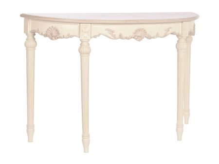 Console DKD Home Decor 122 x 38 x 79 cm Cream Mango wood MDF Wood Supply