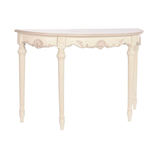 Console DKD Home Decor 122 x 38 x 79 cm Cream Mango wood MDF Wood Supply