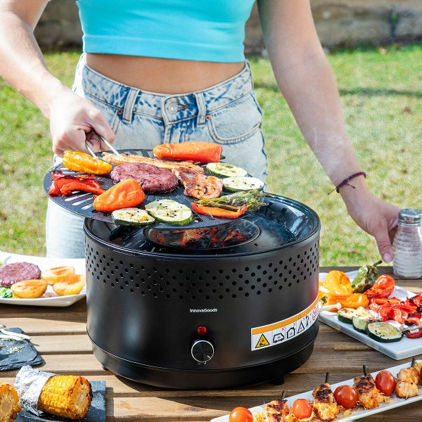 Portable Smokeless Charcoal Barbecue CleanQ InnovaGoods Online Hot Sale