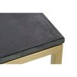 Centre Table DKD Home Decor Black Golden Marble Iron 100 x 61 x 43 cm For Sale