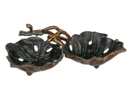 Candleholder Green Copper Aluminium 26 x 26 x 5 cm Sale