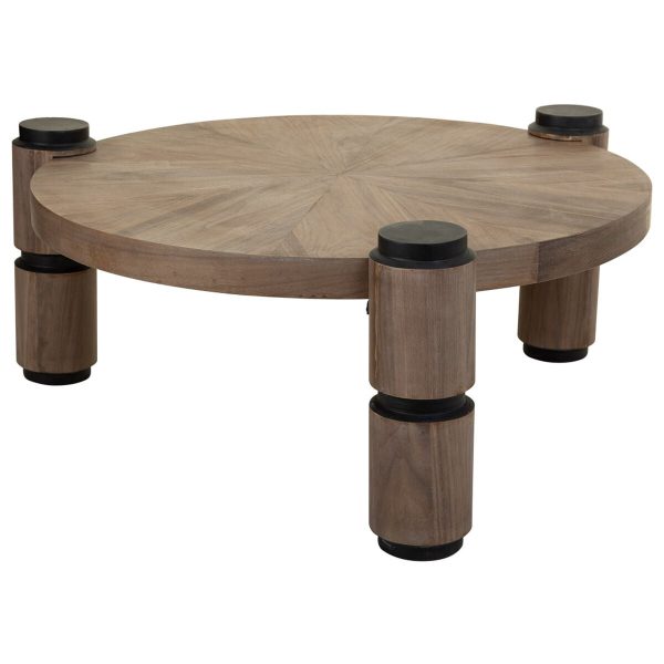 Centre Table Alexandra House Living Brown Wood Iron Plate Fir wood 110 x 46 x 110 cm Supply