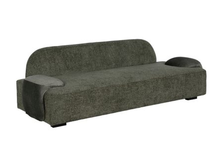 Sofa Green Wood Foam 222 x 92 x 70 cm Online now