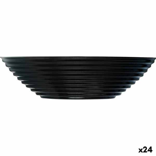 Bowl Luminarc Harena Soup 20 cm Black Glass (24 Units) Online