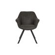 Chair DKD Home Decor Black Dark brown Dark grey 64 x 67 x 85 cm Supply