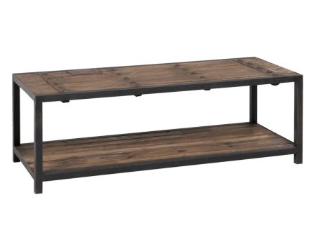 Centre Table Black Natural 165 x 64 x 55 cm on Sale