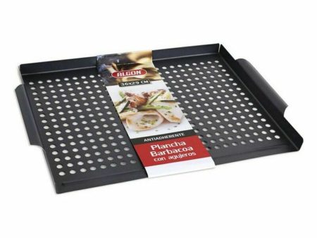 Griddle with Holes for the Barbecue Algon (36 x 29 cm) Supply