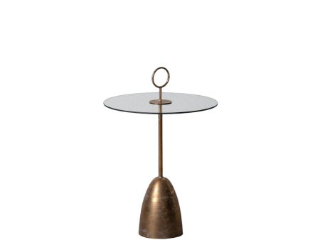 Side table Golden Crystal Iron 50 x 50 x 75,5 cm Online