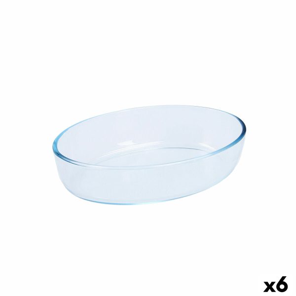 Oven Dish Pyrex Classic Vidrio Transparent Glass Oval 26 x 18 x 7 cm (6 Units) Sale