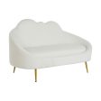 Sofa DKD Home Decor White Mustard Metal Clouds Scandi 155 x 75 x 92 cm Online now