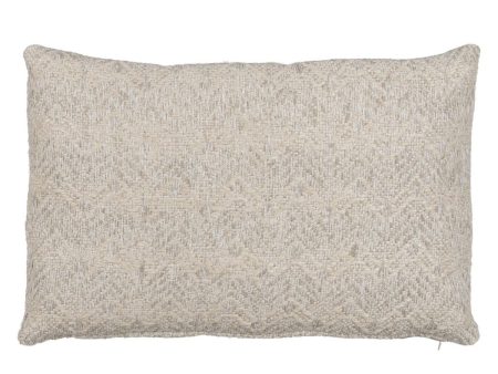 Cushion Cotton Linen Grey 60 x 40 cm Discount