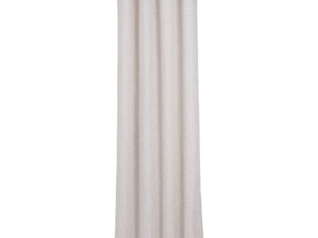 Curtain Beige Polyester Silver 100% cotton 140 x 260 cm For Cheap