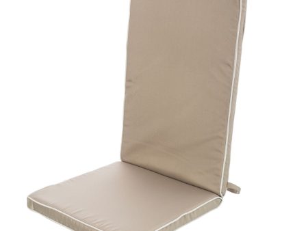 Chair cushion 123 x 48 x 4 cm Taupe Sale