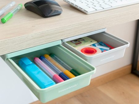 Set of Additional Adhesive Desk Drawers Underalk InnovaGoods Pack of 2 units Online