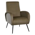 Armchair Black Green 68 x 97 x 86 cm For Sale