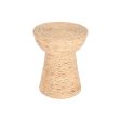 Side table Home ESPRIT Light brown Fibre 42 x 42 x 51 cm Fashion