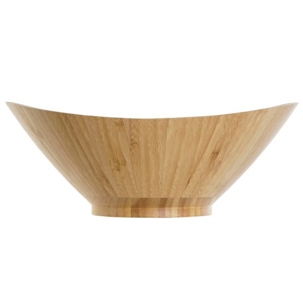 Bowl DKD Home Decor Natural Bamboo 24,6 x 22,5 x 9,5 cm on Sale