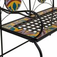 Bench Alexandra House Living Black Iron Tile 50 x 88 x 110 cm on Sale