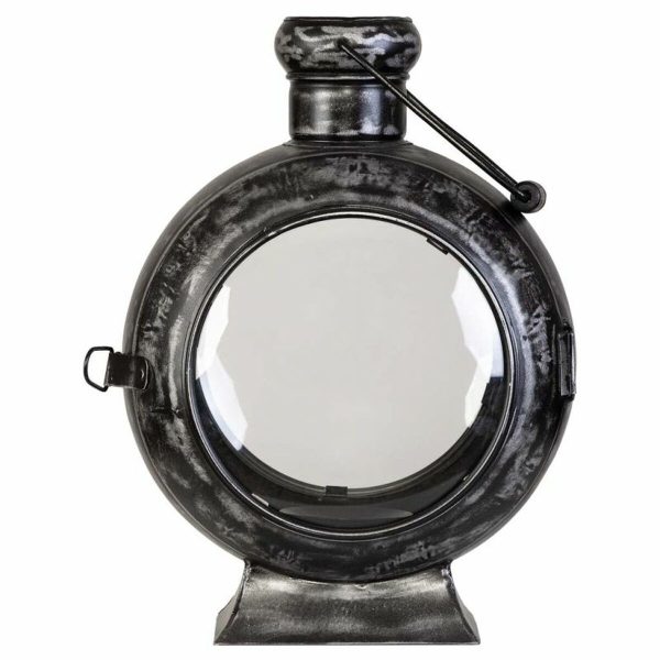 Candle Holder Alexandra House Living Black Glass Iron 21 x 40 x 29 cm Online Sale