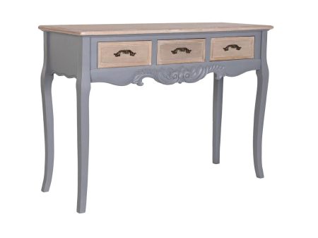 Console DKD Home Decor Grey Natural Paolownia wood MDF Wood 109.5 x 39 x 78.5 cm 109,5 x 39 x 78,5 cm Discount