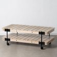 Centre Table Black Natural 130 x 64 x 48 cm For Cheap