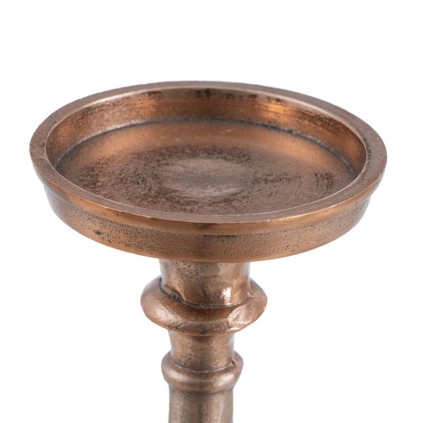 Candleholder Copper Aluminium 9 x 9 x 24 cm Online now