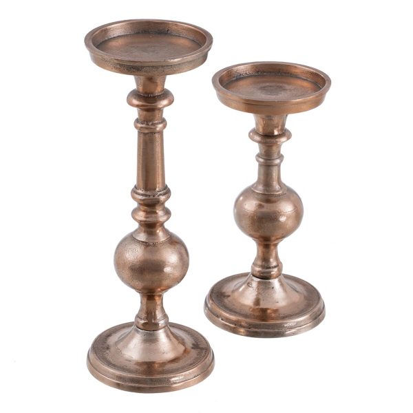 Candleholder Copper Aluminium 9 x 9 x 24 cm Online now