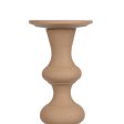 Candleholder 13 x 13 x 39,5 cm Beige Aluminium For Cheap