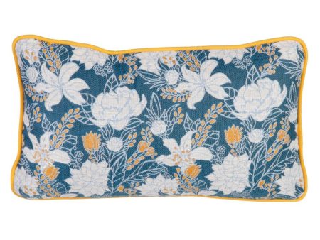 Cushion Blue Flowers 50 x 10 x 30 cm Online now