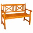 Bench Alexandra House Living Orange Fir wood 65 x 68 x 120 cm Discount