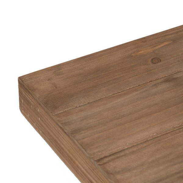 Console Natural Fir wood MDF Wood 120 x 40 x 80 cm Online now