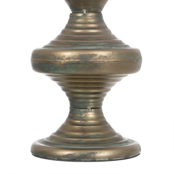 Candleholder Golden Iron 14 x 14 x 59 cm For Sale