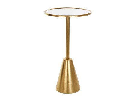 Side table DKD Home Decor Mirror Golden Metal (40 x 40 x 72 cm) Sale