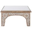 Centre Table DKD Home Decor 81 x 81 x 45 cm Crystal Aluminium Mango wood For Sale