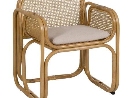 Armchair Natural Rattan 62 x 57 x 76,5 cm Supply