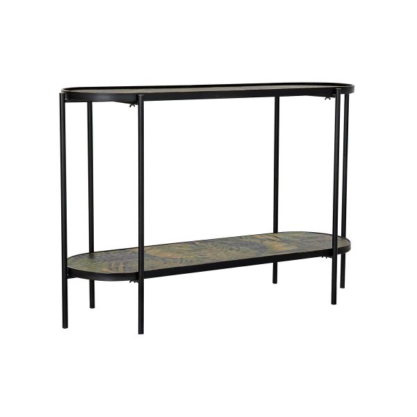 Console DKD Home Decor Black Green Metal MDF Wood 120 x 41 x 80 cm Fashion